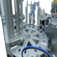 Machine de remplissage et de scellage entièrement automatique pour gobelets liquides avec table rotative, équipement d'emballage alimentaire pour scellage de films de gobelets en plastique - Offre Spéciale