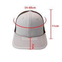 Casquette de baseball en maille avec logo OEM personnalisé, de haute qualité, classique, unisexe, taille réglable, style Richardson, pour le sport