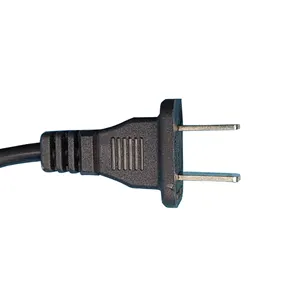 Cable de alimentación de electrodomésticos de estándar europeo estándar alemán con enchufe cable de extensión de tres núcleos y 2 núcleos, cable de alimentación de 1-2 pulgadas
