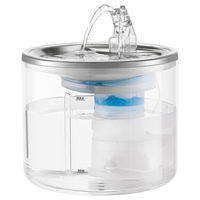 Distributeur d'eau écologique pour animaux de compagnie en acier inoxydable et PC, pour chats et chiens, circulation automatique, pompe silencieuse, conception détachable, étanche
