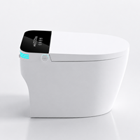 Articles sanitaires de salle de bain haut de gamme, toilettes intelligentes blanches monobloc automatiques
