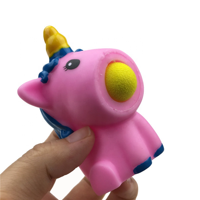 Дикие животные мальчики игрушки 3D ПВХ Squeeze единорог модель игрушки для детей