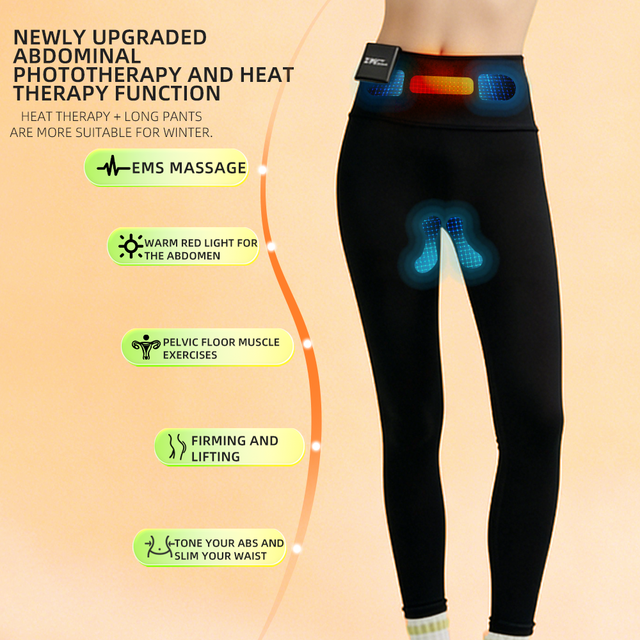 ZMK P50pro Unisex Smart Fitness Pants Pelvic Floor Muscle Training Red Light Therapy Multi Mode Massage Rechargeable Seamless
