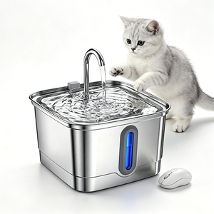 Simple Disassembly Stainless Steel Pet <b>Water</b> Dispenser Fresh Flowing Pet <b>Water</b> Fountain - Product Image 1
