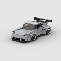 Henghui juguetes niños bloque de construcción famoso coche de carreras conjuntos de montaje para niños construye pequeño modelo kit DIY coches de ladrillo técnico