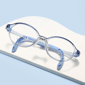 Confortable lumière bleue bloquant les cadres optiques pour enfants optique 180 degrés courbe jambe petit ovale TR90 anti-dérapant garçons fille - Product Image 3