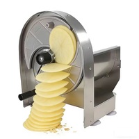 Commerciële multifunctionele fruit-, groente- en aardappelsnijmachine met legeringmes en roestvrijstalen behuizing, verstelbaar 1-13 mm