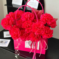 Offre Spéciale et haute qualité meilleure résistance à l'abrasion boîtes à fleurs de luxe avec boîte à bouquet floral longue durée de vie avec poignées