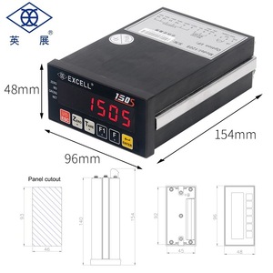 เครื่องชั่งน้ำหนัก Excell 150S พร้อมหน้าจอ LED ขนาด 96x48x154 มม. แบบติดตั้งบนแผง พร้อมพอร์ต RS232 RS485 และเอาต์พุตรีเลย์ BCD - Product Image 1