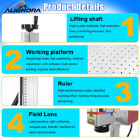Marqueurs laser UV verticaux standard tout métal et non-métal pour le marquage sur feuilles, plastique, métal, silicone, verre, céramique