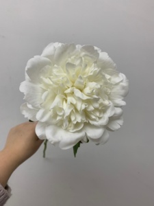 <span class=keywords><strong>Fiori</strong></span> Artificiali di Peonia Bianca di Alta Qualità, Grandi Peonie Realistiche per Bouquet Floreali, Decorazioni per Casa, Matrimoni e Tavoli - Product Image 3