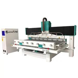 Engraving Machine 4axis rotary 8 head woodworking cnc router machine for furniture legs 3d relief making