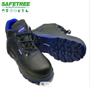 CE EN20345 S1P стальная обувь со стальным носком со средней пластиной для промышленного строительства, горнодобывающая промышленность, защитные кожаные ботинки