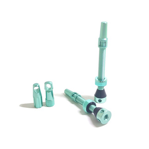 Valves tubeless Presta avec clé à rayons intégrée et capuchons de retrait du noyau de valve, pour <span class=keywords><strong>VTT</strong></span>, vélo de route et vélo de gravier, en aluminium 7075 - Product Image 5