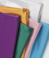 Tissu Spandex/Polyester Satiné Brillant Résistant aux Déchirures, Imperméable, Anti-Taches, avec Estampage à Chaud à Pois pour Accessoires de Cravates