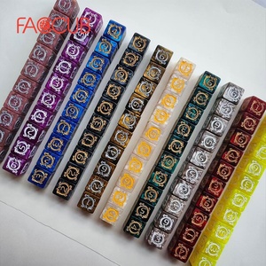 Facub משלוח מהיר באיכות גבוהה מגולף 6 דפוס דרקון אקריליק d6 קוביות 16 מ "מ עבור dnd rpg משחקים אריזה להתאמה אישית - Product Image 2