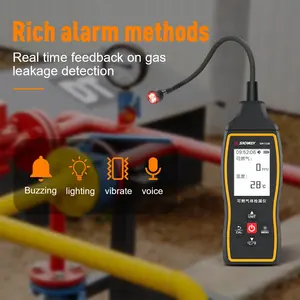 दहनशील गैस डिटेक्टर प्रोपेन को हेक्साएन मीथेन रिसाव सूचक प्राकृतिक गैस माप अलार्म के साथ 0-100% लीटर - Product Image 5