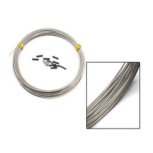 Haute qualité 10m 60LBS <span class=keywords><strong>brochet</strong></span> pêche Leader plate-forme <span class=keywords><strong>fil</strong></span> en acier inoxydable avec manchon flottant pour rivière lac ruisseau pêche - Product Image 2