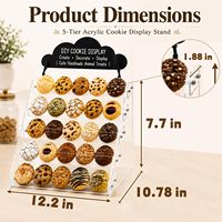 Support d'affichage en acrylique transparent à plusieurs niveaux, étagère transparente pour figurines, cosmétiques et petits objets