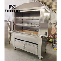 Barbecue rotatif brésilien sur chariot robuste pour cuisine extérieure 2025 – Idéal pour agneau, poisson, pain et oie