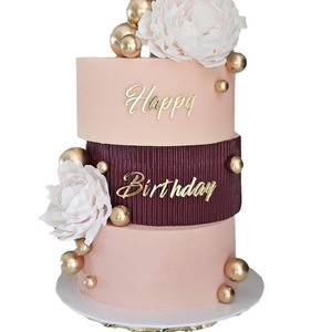 Nuevo 2026: <span class=keywords><strong>Letrero</strong></span> acrílico de lujo de dos piezas <span class=keywords><strong>para</strong></span> decoración de tartas de <span class=keywords><strong>cumpleaños</strong></span>, ideal <span class=keywords><strong>para</strong></span> tartas de varias capas. - Product Image 5