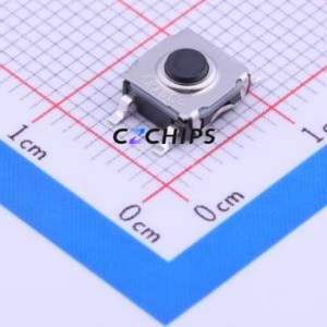 KSC341GLFS Tactile Switch SMD Switch Single Pole Single Throw Round Button 3N Vertical Mount - Product Image 1