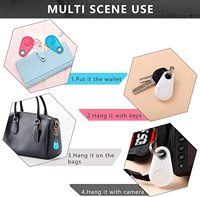 Mini traceur GPS intelligent longue portée multicolore pour animaux de compagnie, format médaille