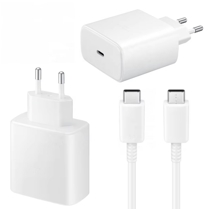 White charger+cable