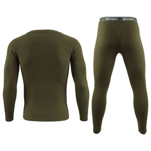 ESDY Ensemble de sous-vêtements thermiques tactiques en polyester pour hommes - Product Image 6