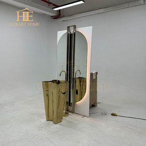 Modern Smart Hanging Full-length Art <strong>Deco</strong> Glass Bathroom <strong>Mirror</strong> Anti-fog Oval Vanity <strong>Mirror</strong> with LED Lighting - Product Image 2