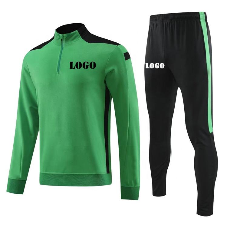 Custom Logo Kids Men Football Soccer Tracksuit Sets