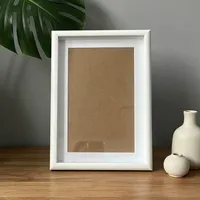 Marco Decorativo para Caligrafía y Pintura, Marco en Blanco para Manualidades, Soporte de Exhibición para Decoración, Arte Colgante para Sala de Estar, MDF Universal
