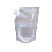 Sac vertical en plastique PET+PET+PE avec fermeture éclair de sécurité pour l'emballage de whisky, vodka, vin, bière, jus et gelée