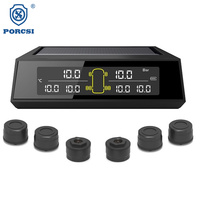 Système universel de surveillance de la pression des pneus (TPMS) solaire sans fil pour mini-bus, avec 6 capteurs externes pour remorque