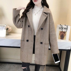 高品质休闲灰色西装外套女式外套带口袋女式时尚办公室女士外套宽松夹克衣服 - Product Image 5