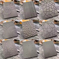 Panneaux muraux en placage de bois texturé 3D à faible émission de formaldéhyde E0, chêne blanc/noyer, MDF ondulé, panneaux décoratifs intérieurs pour salle de sport