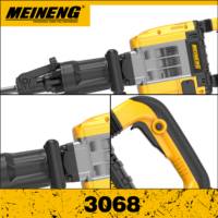 Marteau de démolition électrique MEINENG2300W, 80J, marteau perforateur à fort impact, 110V/220V, briseur de béton avec kit de ciseaux pour la construction