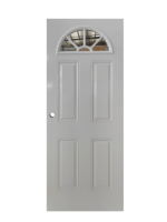 Usine de fabrication de porte d'entrée avant en verre Sunburst acier extérieur/intérieur PVC matériau principal ouverture latérale étanche