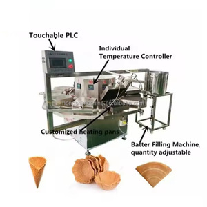Haute Capacité Automatique Bonbons Durs Équipement De Confiserie Biskut gaufrette Mesin Gaufrette Biscuits Machine Menton Snack Cutter - Product Image 3