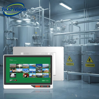 Panel PC Industrial de 13.3 Pulgadas, Pantalla Táctil de Aluminio Antipolvo, IP65 Resistente al Agua, USB Frontal, Seguridad de Automatización HMI