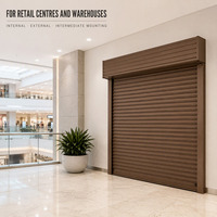 Porte à enroulement coupe-feu en acier, résistance au feu trois heures, couleur personnalisée, pour usine, salle d'exposition, hôtel, centre commercial, vente en gros