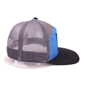 قبعة لسائقي الشاحنات للجولف 6 ألواح مخصصة مع شعار التطريز حافة مسطحة شبكة بلاستيكية خلفية من الخلف - Product Image 3