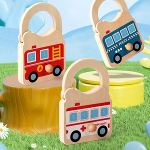 Montessori aprendizaje educativo bebé habilidades motoras finas juguetes sensoriales cerradura y llave juguetes a juego y clasificación - Product Image 5