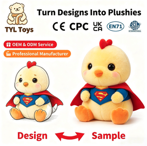 Juguete de Peluche Personalizado con Diseño Artístico de Perro, Tigre, Pollo o <span class=keywords><strong>Shiba</strong></span> <span class=keywords><strong>Inu</strong></span>, Ideal para Fábricas - Product Image 2
