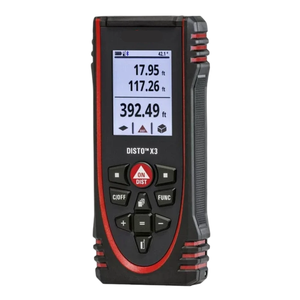 Télémètre <span class=keywords><strong>laser</strong></span> d'<span class=keywords><strong>occasion</strong></span> Leicaa DISTO X3 IP65 Étanche à l'eau/à la poussière Testé contre les chutes jusqu'à 2 m Télémètre - Product Image 2