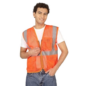 Chaleco de Seguridad Reflectante para Hombre, Alta Visibilidad, Ropa de Trabajo, Construcción, Tráfico, Seguridad Vial, Trabajador de Carreteras, Malla Transpirable - Product Image 2