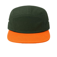 Casquette de baseball X&K en denim délavé à 5 panneaux, style vintage japonais avec logo brodé, idéale pour le camping et les activités sportives en extérieur