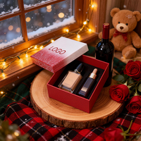 Boîte cadeau personnalisée avec poignées torsadées, en carton, ruban, impression numérique pour solutions d'emballage de marques de luxe