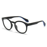 Monturas Ópticas Redondas sin Aro, Lentes de PC con Protección Anti Luz Azul, Gafas Deportivas de Color, Armazón TR90