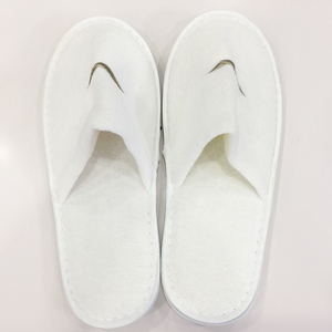 Desechable spa barato del dedo del pie cerrado personalizada Hotel artículos a granel zapatillas - Product Image 1